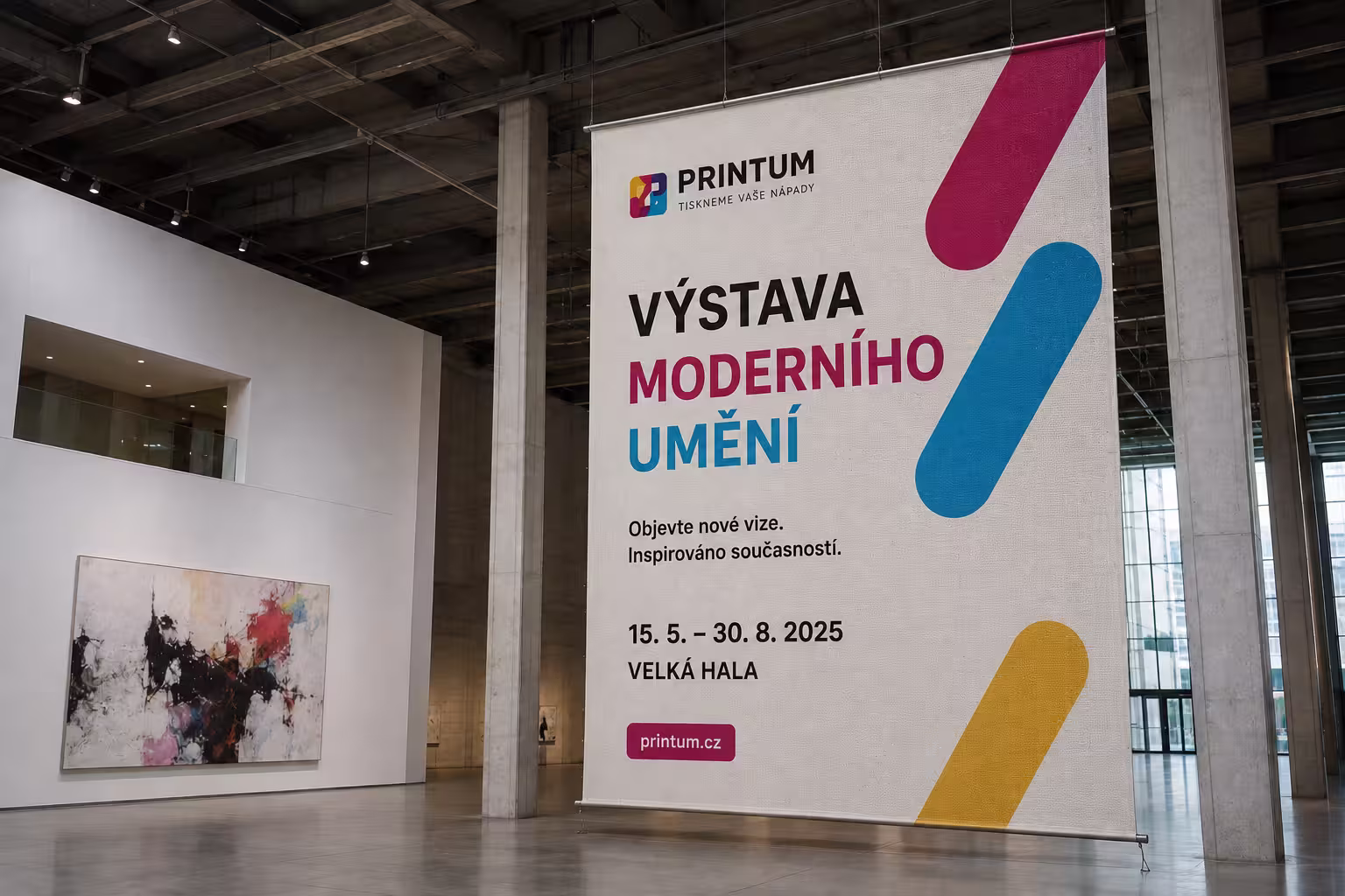 Airtex banner – textilní banner se strukturou plátna bez odlesků