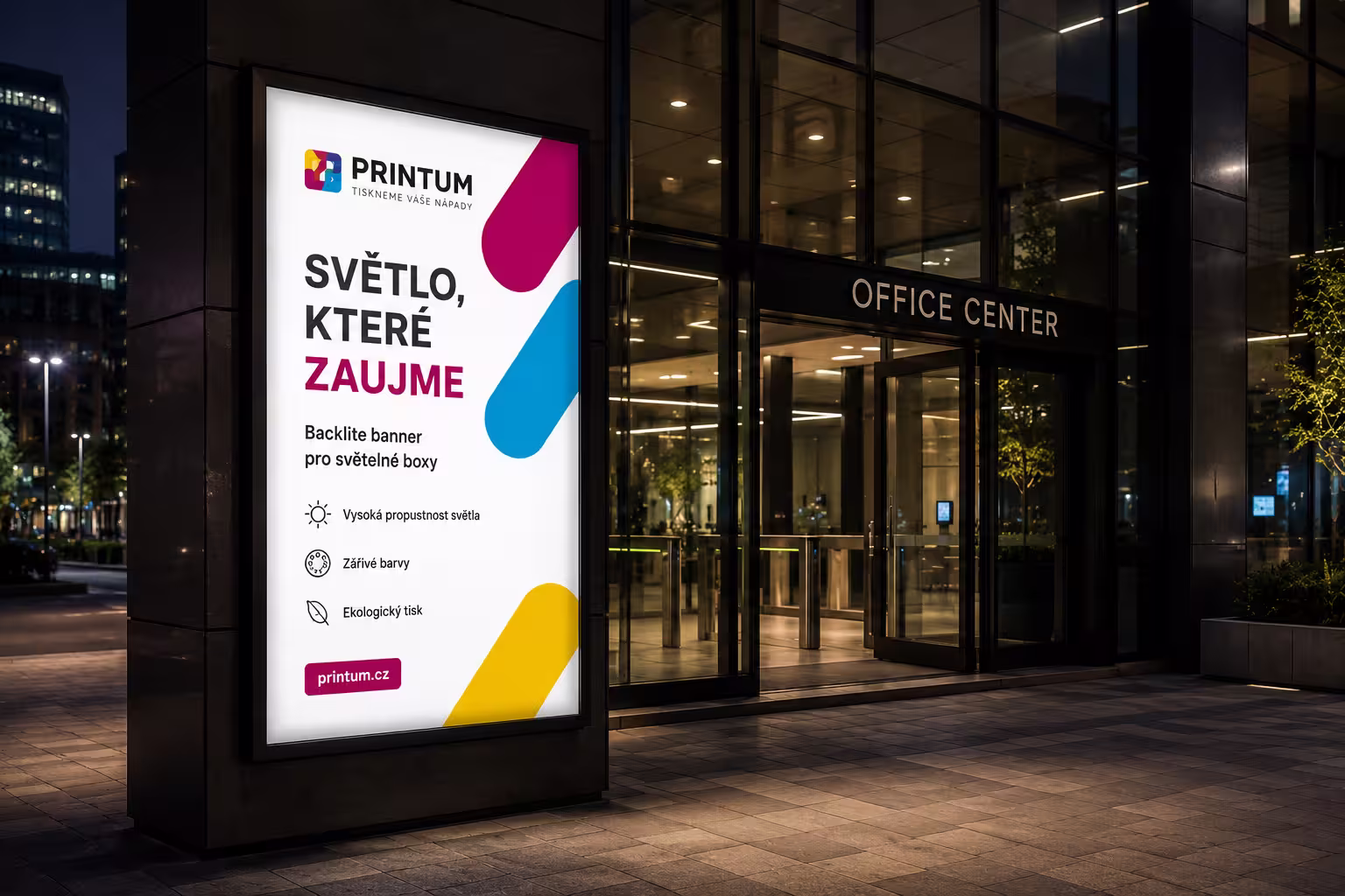 Backlite banner – prosvětlovací PVC banner do světelných boxů