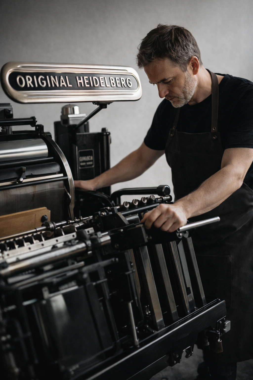 Heidelberg cylinder – historický tiskový stroj