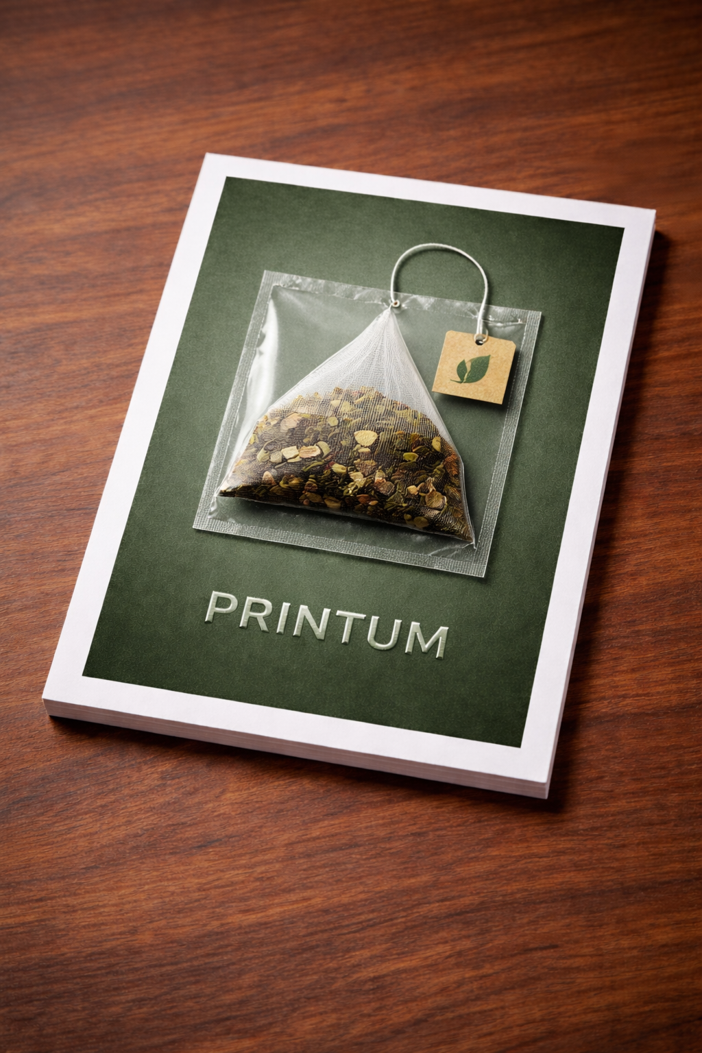 Lepení vzorku na letáky ukázka