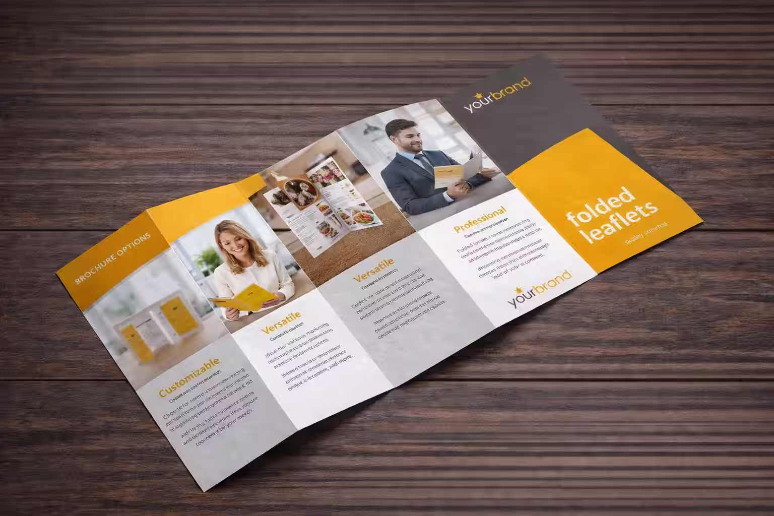 Leták 10 stran harmonika ukázka