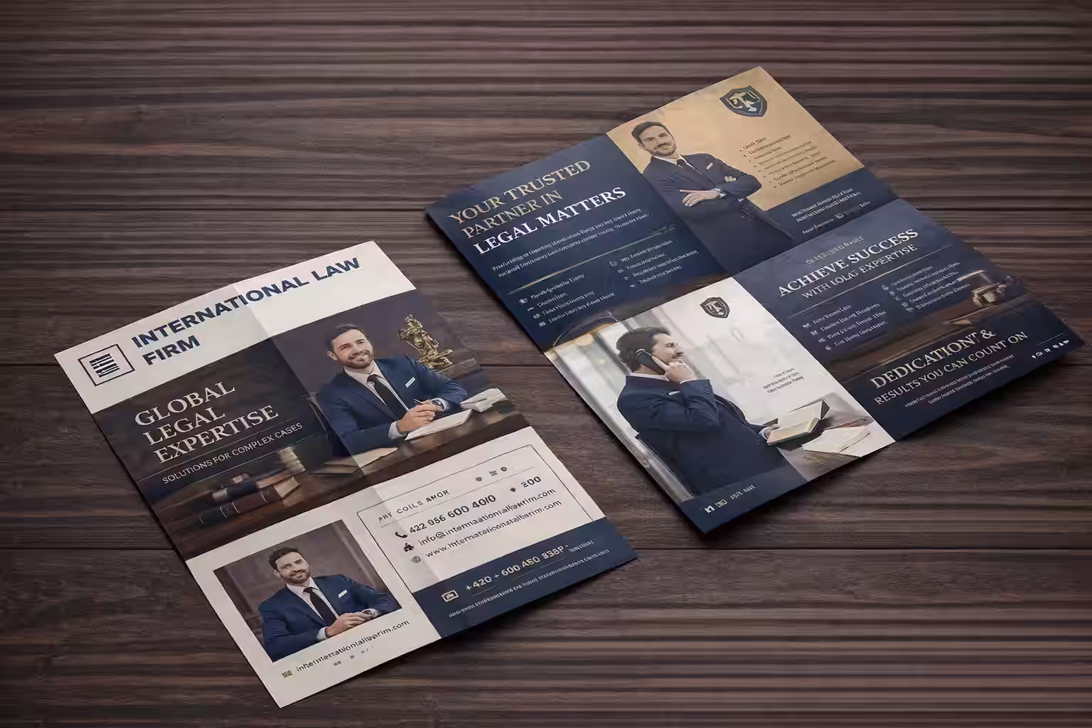 Skládaný leták mapa 8 stran ukázka