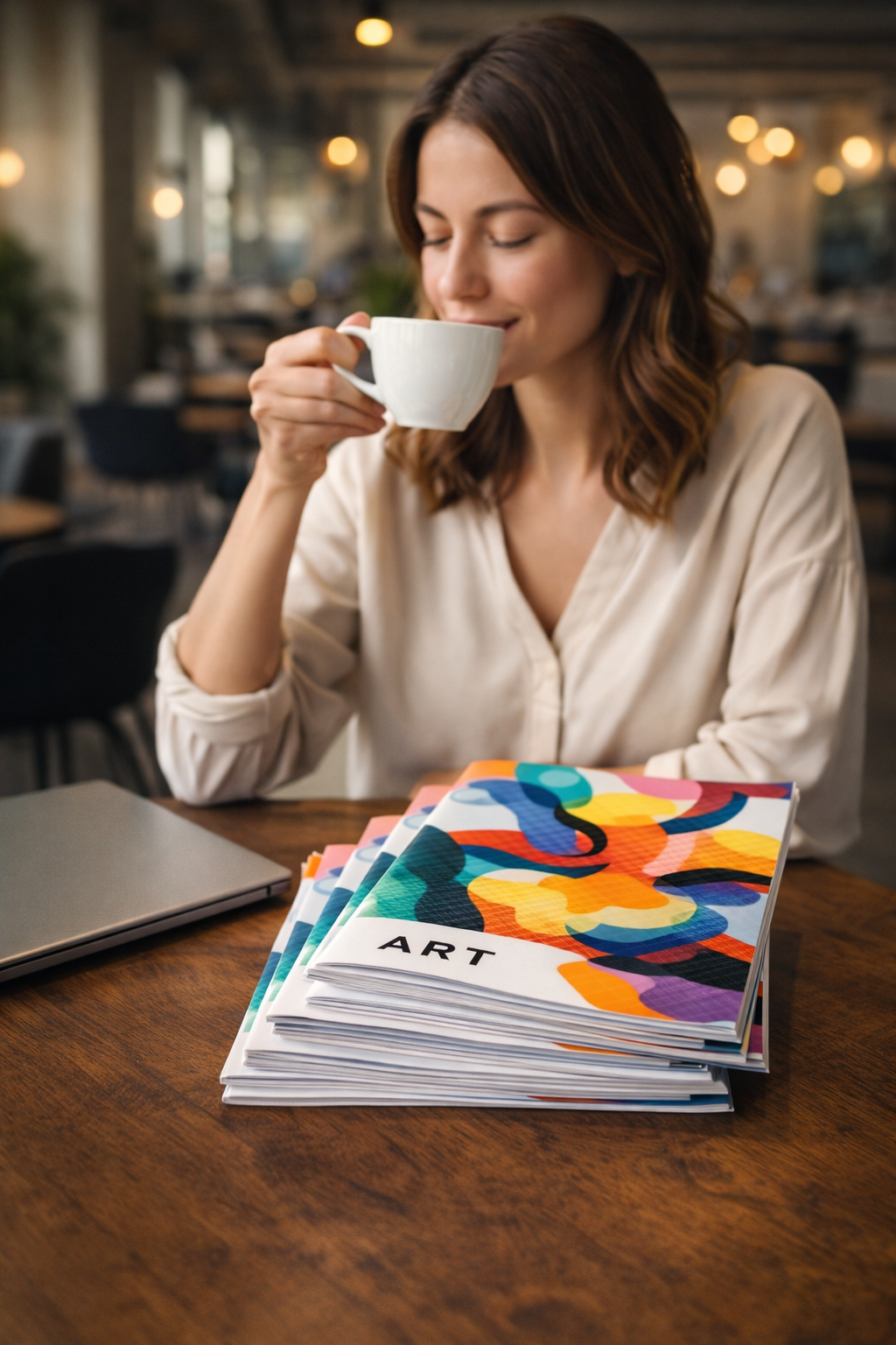 Výhody online tiskárny – spokojený zákazník s tiskovinami